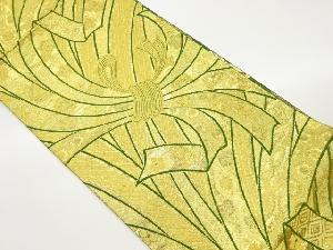 束ね熨斗に花々・古典柄模様織出し全通袋帯